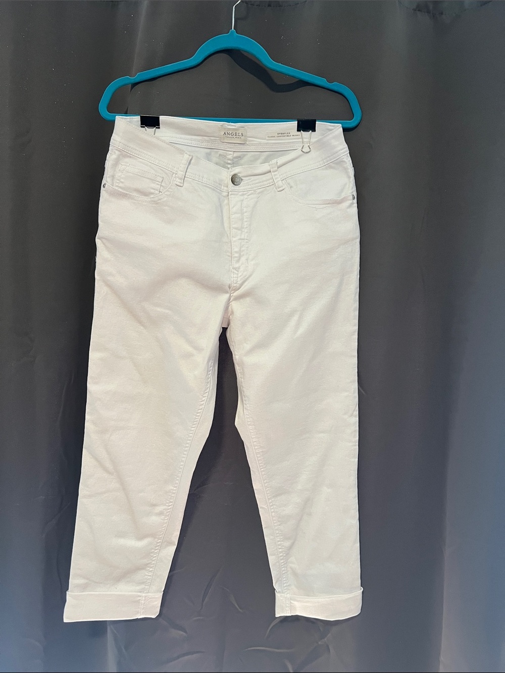 Angels White Cropped Ankle Jeans
